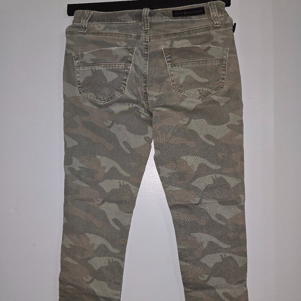 Rock & Republic Women's Kashmere Camouflage Pants, Size 4  #10 - Picture 7 of 8